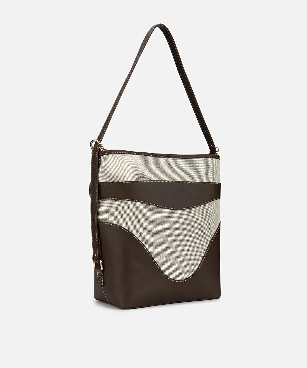 Kahverengi Colorblock Bucket Çanta Is1260052097074 | Ipekyol