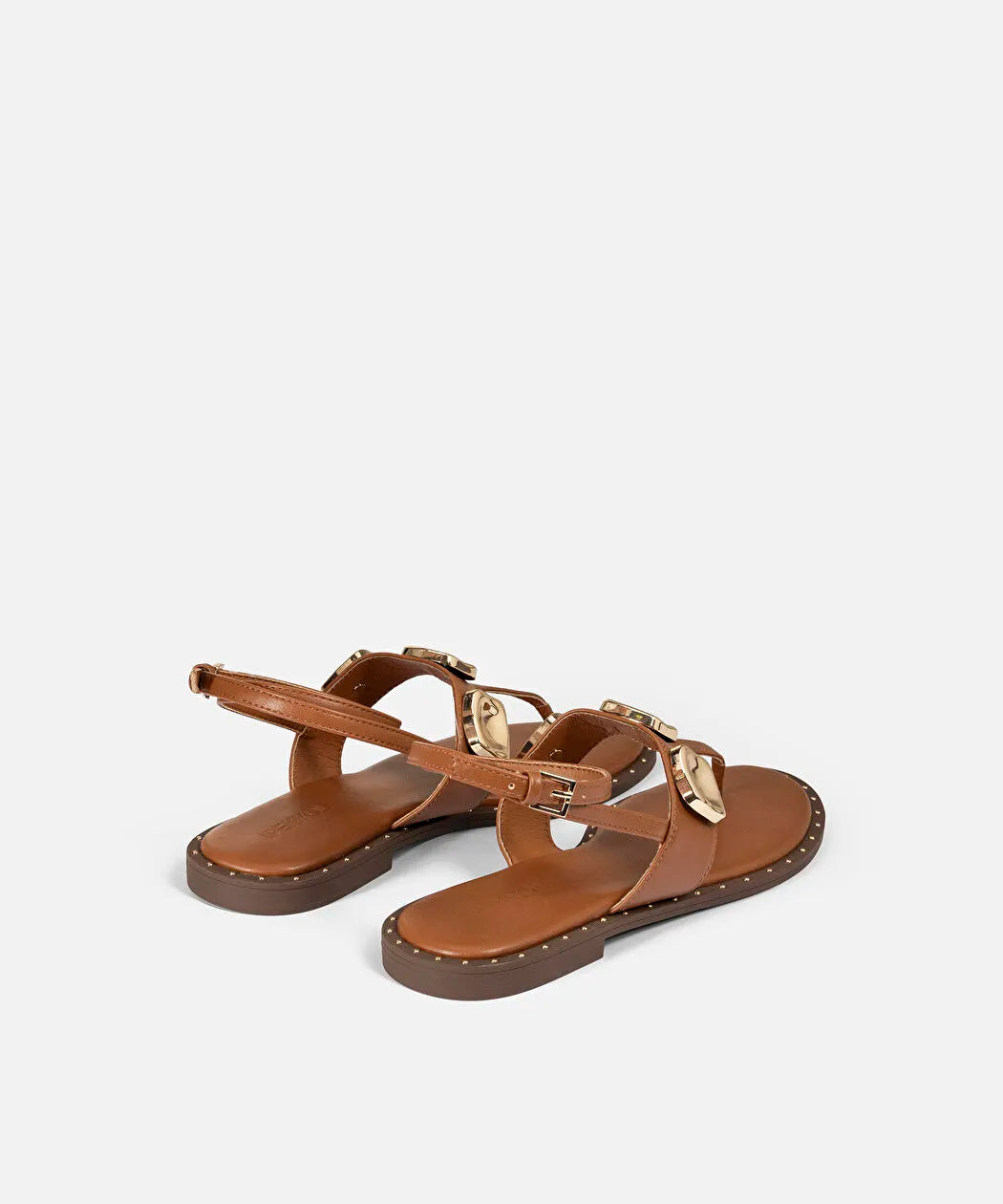 Kahverengi Metal Aksesuarlı Sandalet Is1260033003074 | Ipekyol