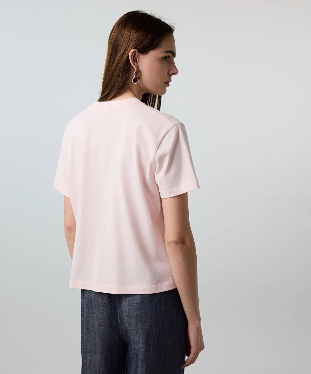 Pembe Aplikeli Tişört Is1260070167019 | Ipekyol