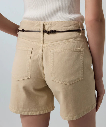 Natürel Kuşaklı Non Denim Şort Is1260013071003 | Ipekyol