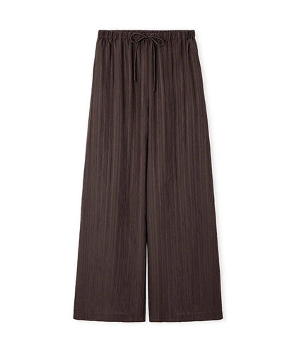 Kahverengi Çizgili Wide Leg Pantolon Is1260003193074 | Ipekyol