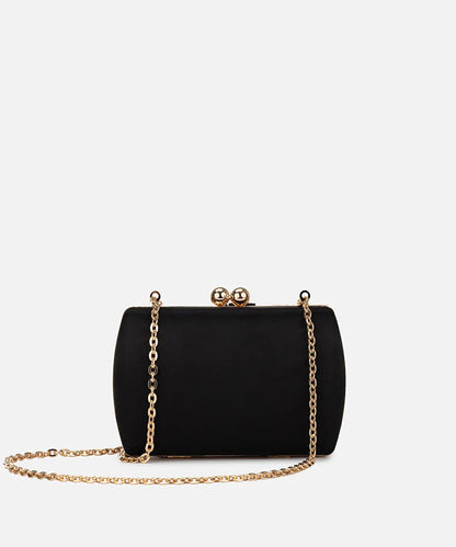 Siyah Sallantılı Boncuklu Clutch Is1260121012001 | Ipekyol