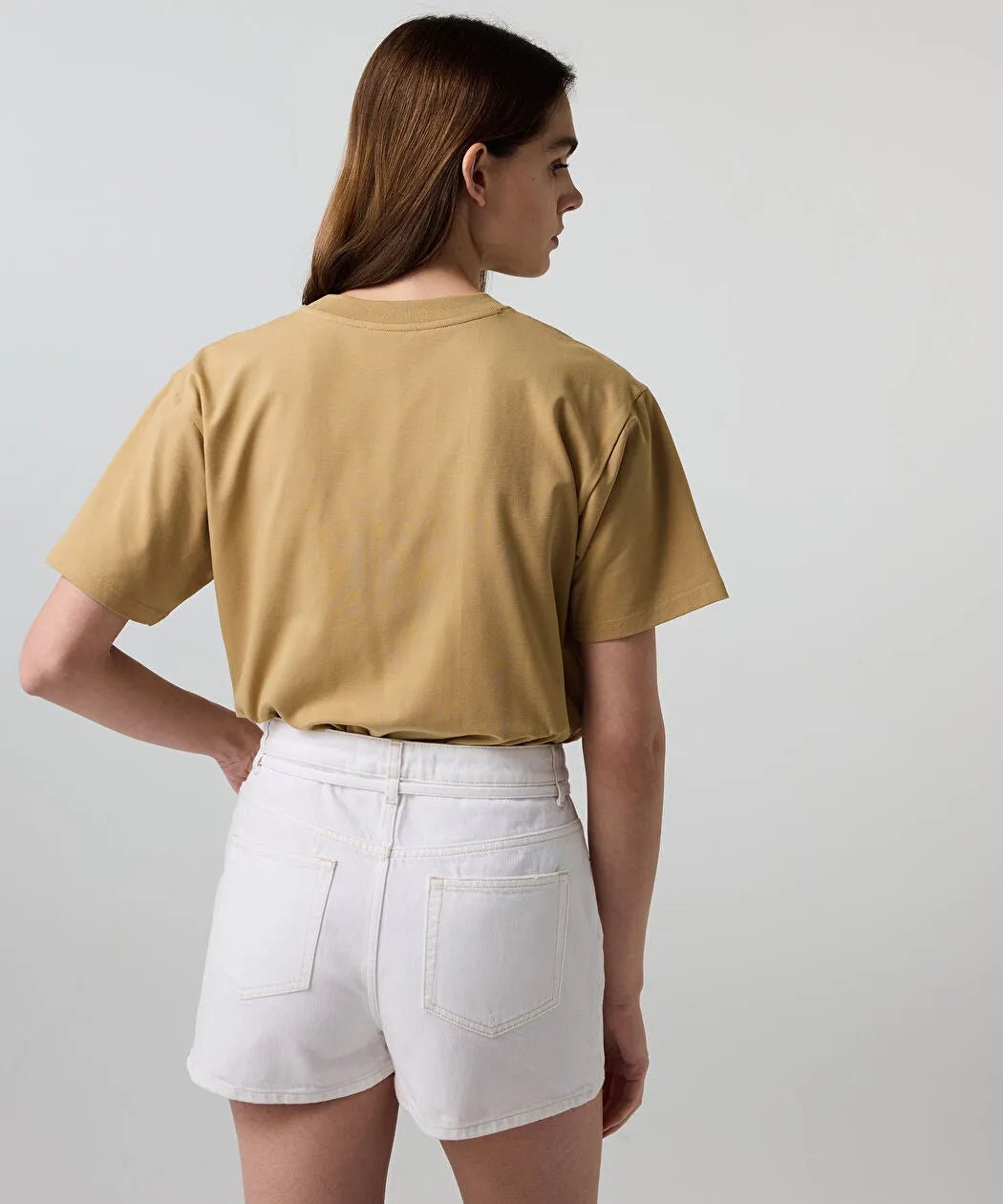 Beyaz Non Denim Şort Etek Is1260013079002 | Ipekyol