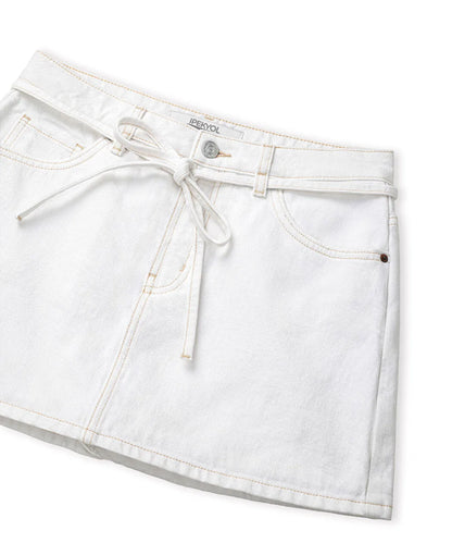 Beyaz Non Denim Şort Etek Is1260013079002 | Ipekyol