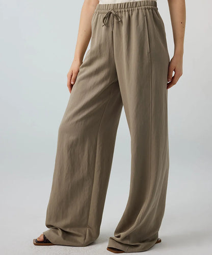 Haki Belden Bağlamalı Wide Leg Pantolon Is1260003249176 | Ipekyol
