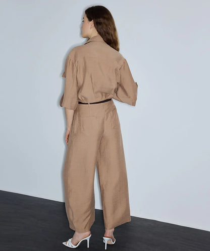 Natürel Kemerli Barrel Fit Pantolon Is1260003229003 | Ipekyol