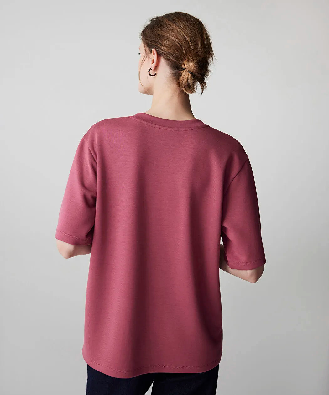 Pembe Basic Tişört Is1260070099026 | Ipekyol