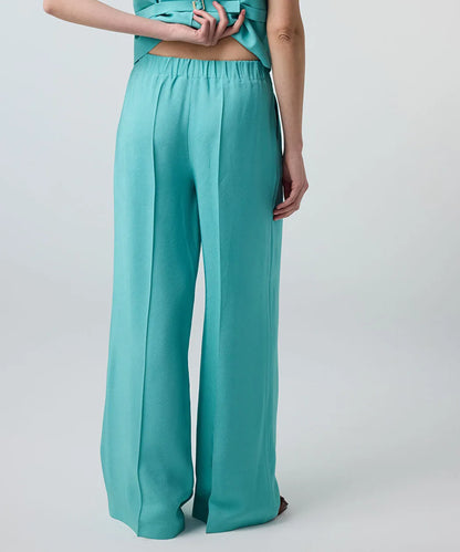 Yeşil Dokulu Wide Leg Pantolon Is1260003217013 | Ipekyol