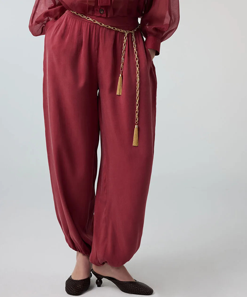 Pembe Cepli Balon Fit Pantolon Is1260003184026 | Ipekyol