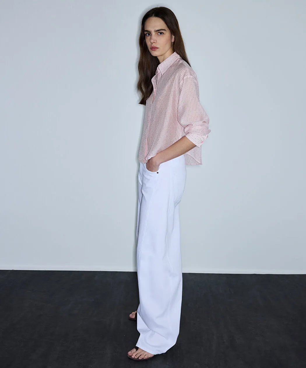 Beyaz Baggy Jean Pantolon Is1260018042002 | Ipekyol