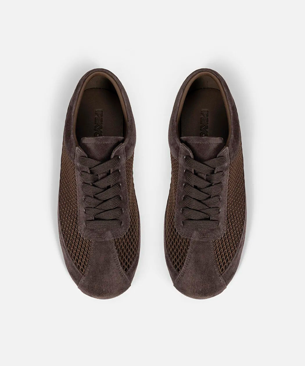 Kahverengi Deri Içerikli Kontrast Dokulu Sneaker Is1260062012074 | Ipekyol