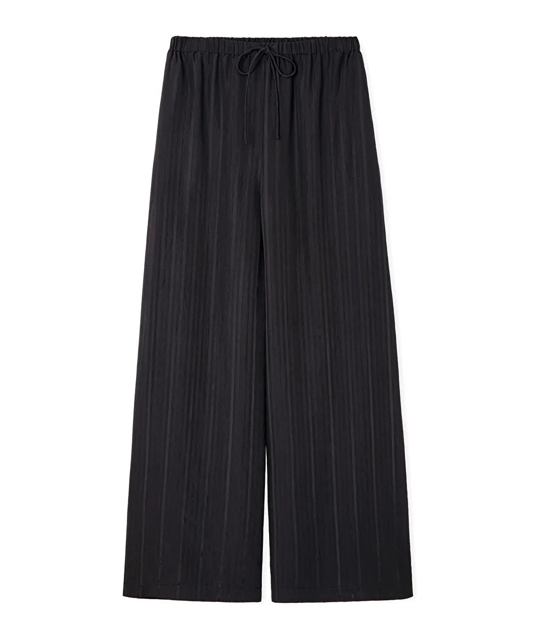 Siyah Çizgili Wide Leg Pantolon Is1260003193001 | Ipekyol