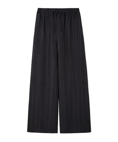 Siyah Çizgili Wide Leg Pantolon Is1260003193001 | Ipekyol