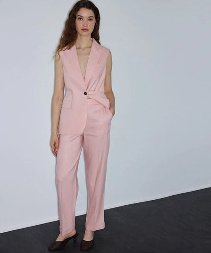 Pembe Duble Paça Cigarette Pantolon Is1260003216093 | Ipekyol
