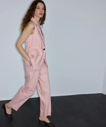 Pembe Duble Paça Cigarette Pantolon Is1260003216093 | Ipekyol