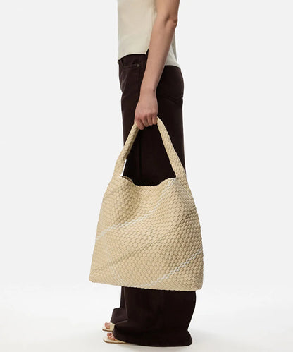 Ekru Lattice Slouchy Çanta Is1260052101082 | Ipekyol