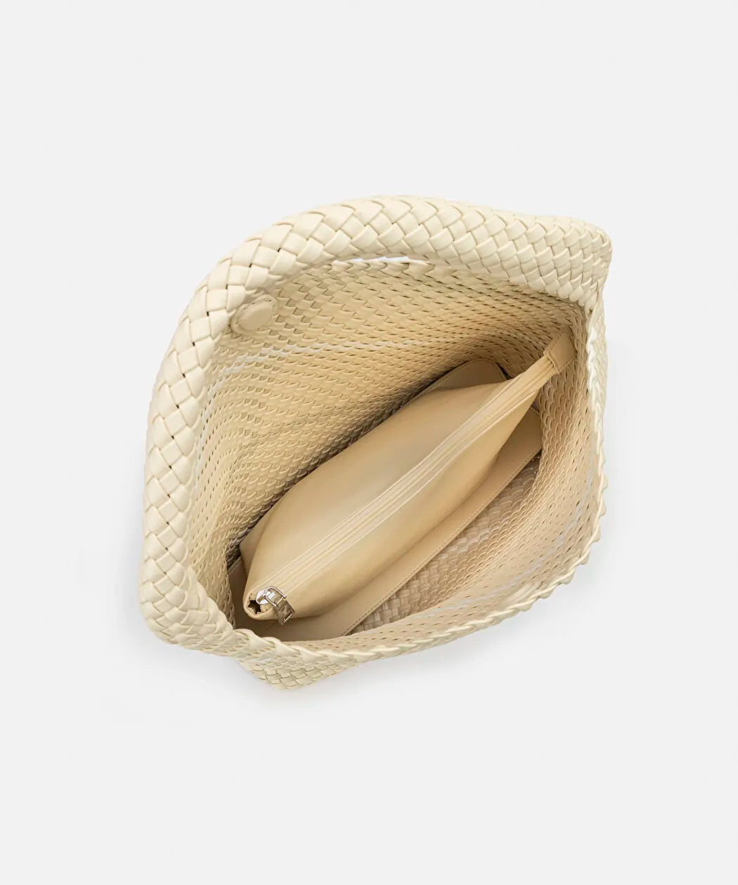 Ekru Lattice Slouchy Çanta Is1260052101082 | Ipekyol