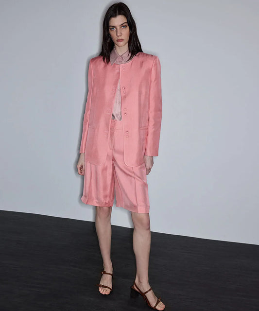 Pembe Viskoz Bermuda Is1260013006039 | Ipekyol