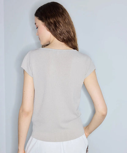 Ekru Çift Parça Görünüm Colorblock Triko Is1260050106030 | Ipekyol