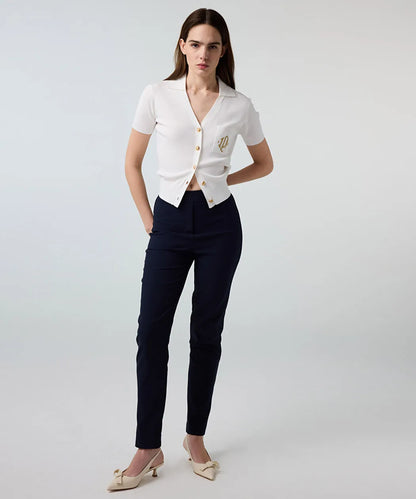 Lacivert Lurex Bel Skinny Fit Pantolon Is1260003250015 | Ipekyol