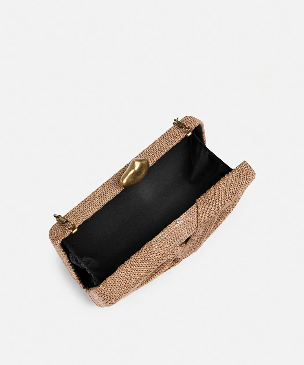 Bej Düğüm Efektli Uzun Zincir Askılı Clutch Is1260121002023 | Ipekyol