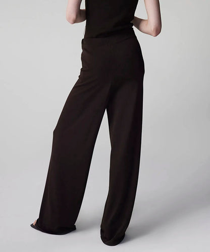 Kahverengi Wide Leg Triko Pantolon Is1260003159074 | Ipekyol