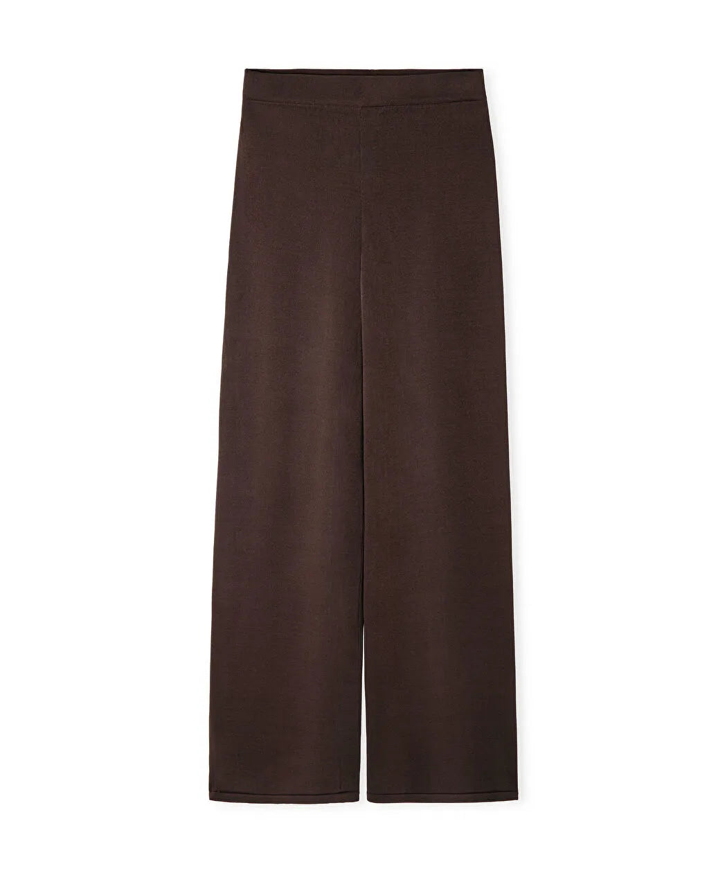 Kahverengi Wide Leg Triko Pantolon Is1260003159074 | Ipekyol