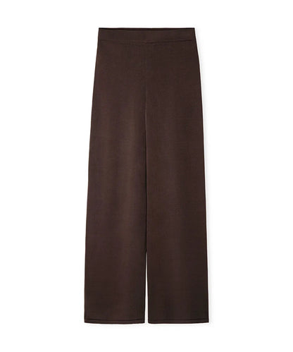 Kahverengi Wide Leg Triko Pantolon Is1260003159074 | Ipekyol