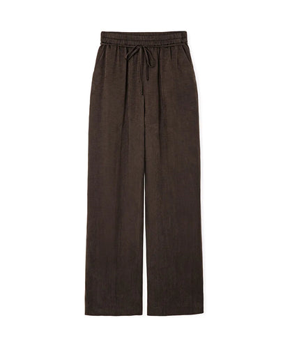 Kahverengi Parlak Dokulu Wide Leg Pantolon Is1260003245074 | Ipekyol