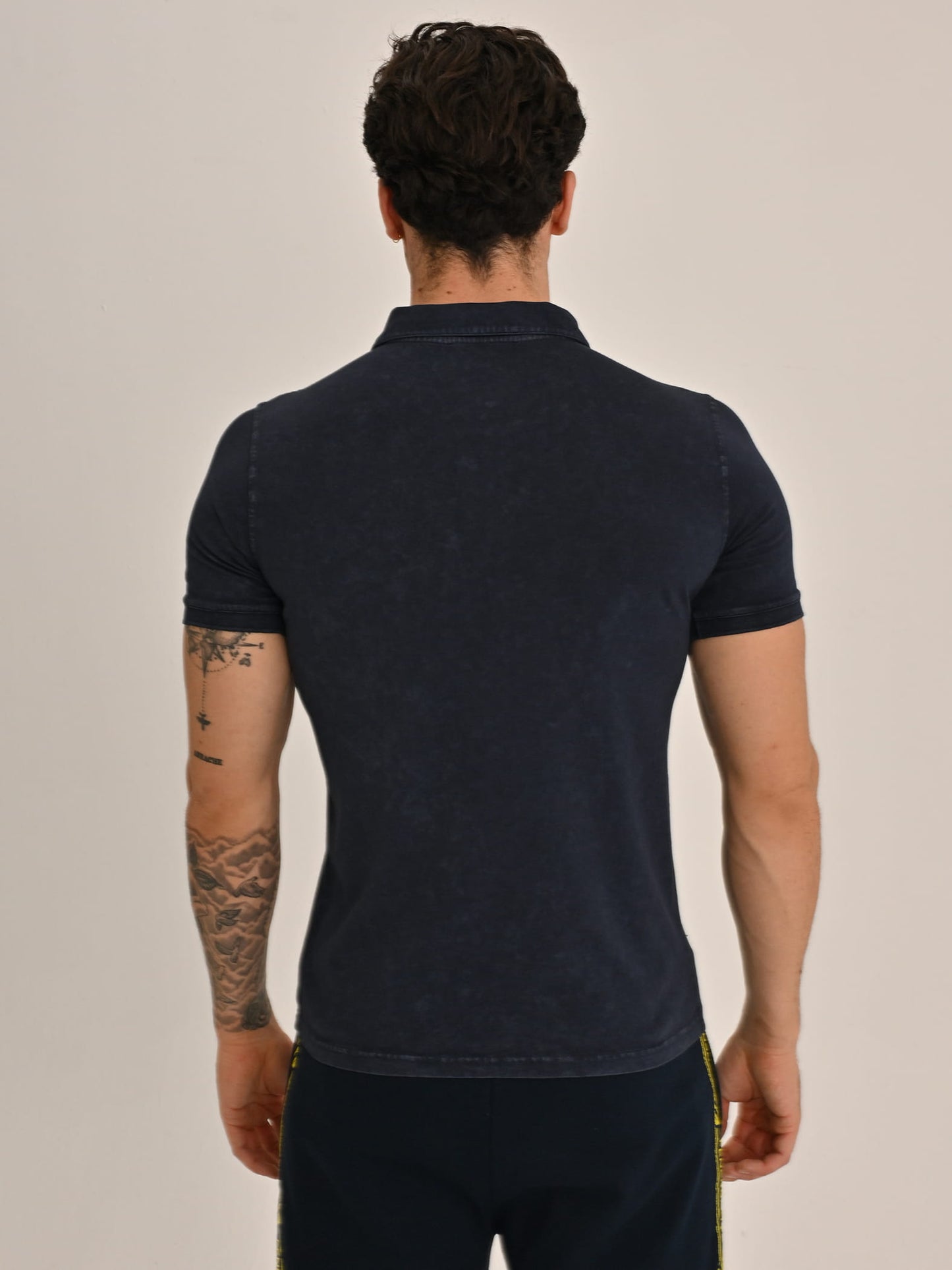 Fenerbahçe Lacivert Trend Tie Dye Erkek Polo Tshirt