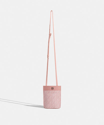 Pembe Monogram Baskılı Telefon Çantası I00000052110039 | Ipekyol