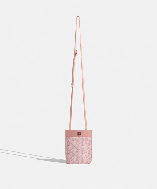 Pembe Monogram Baskılı Telefon Çantası I00000052110039 | Ipekyol
