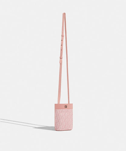 Pembe Monogram Baskılı Telefon Çantası I00000052110039 | Ipekyol