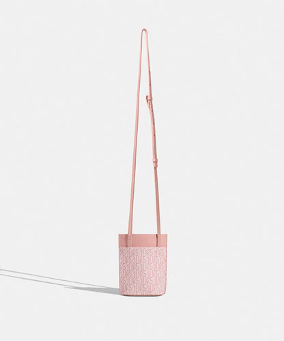 Pembe Monogram Baskılı Telefon Çantası I00000052110039 | Ipekyol