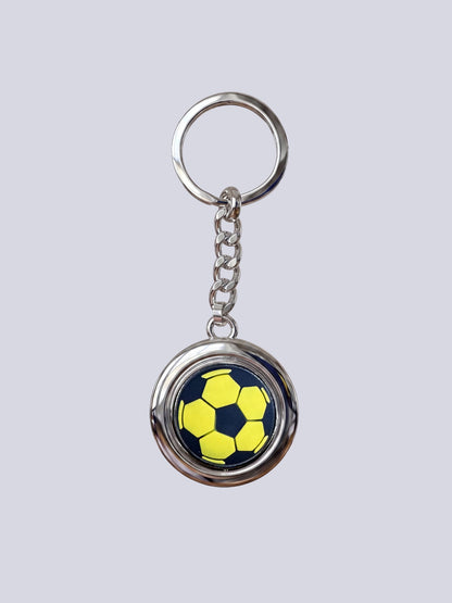 Fenerbahçe Logo Top Figür Dönen Metal Anahtarlık