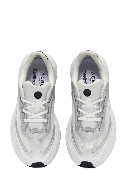 Acbc X Derimod Kadın Beyaz Bağcıklı Kalın Tabanlı Sneaker