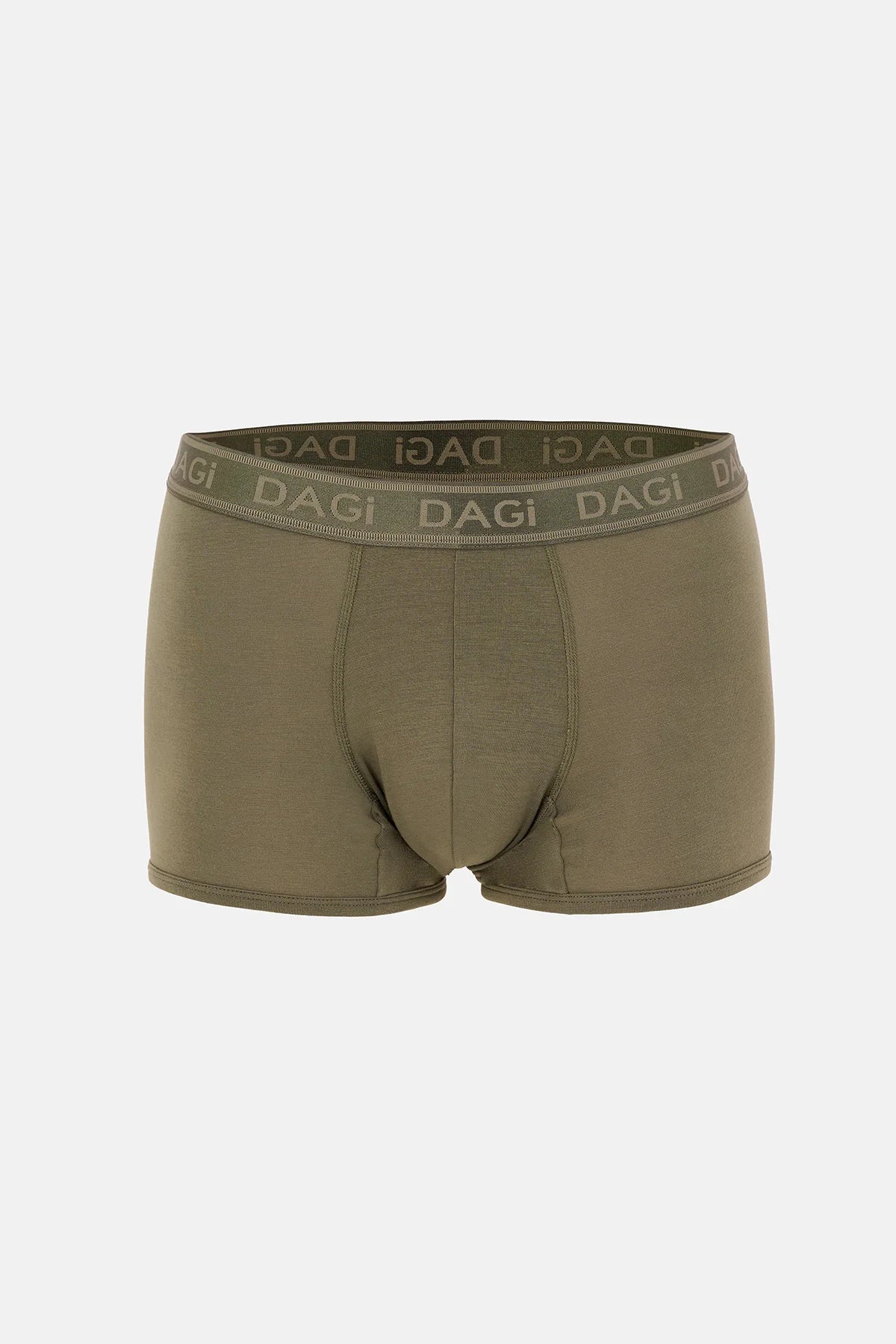 Haki-siyah 3'lü Düz Micro Modal Boxer