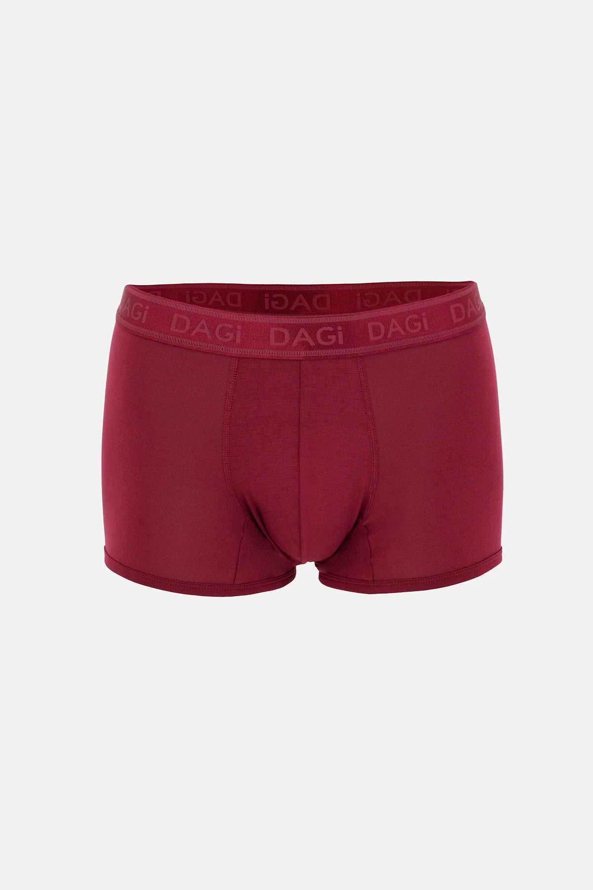Bordo-siyah 3'lü Desenli Micro Modal Boxer