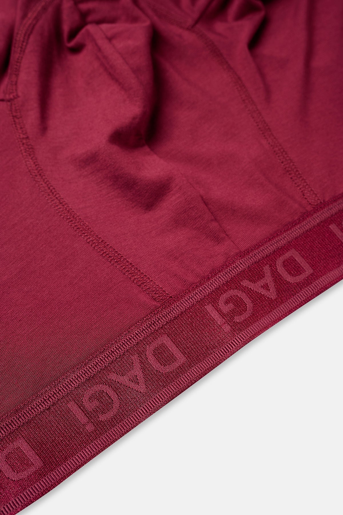 Bordo-siyah 3'lü Desenli Micro Modal Boxer