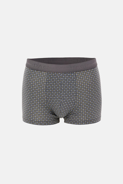 Antrasıt 2'li Desenli Pamuk Boxer