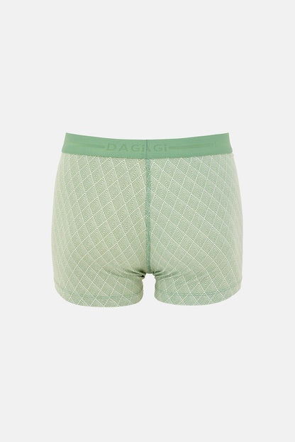 Yeşil 5210 2'li Desenli Pamuk Boxer