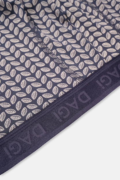 Buz Mavisi-füme 4210 3'lü Desenli Micro Modal Boxer