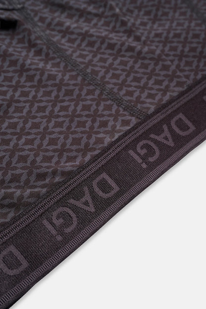 Siyah Desenli Micro Modal Boxer