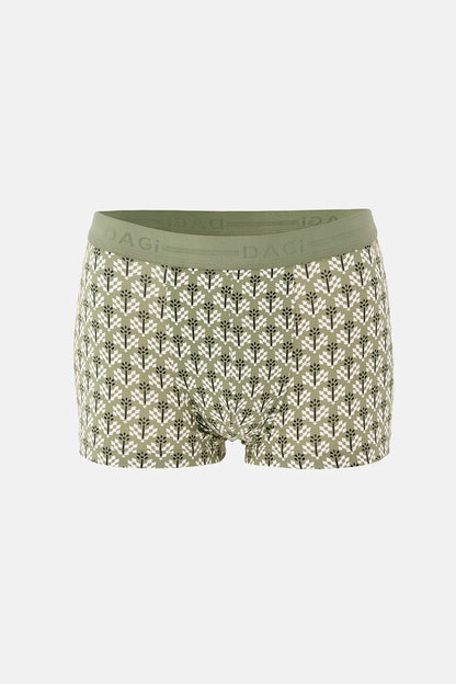 Haki 5210 Desenli Pamuk Boxer