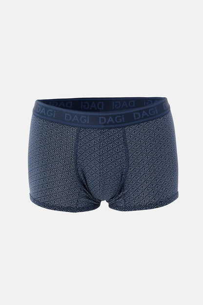 Lacivert Desenli Micro Modal Boxer