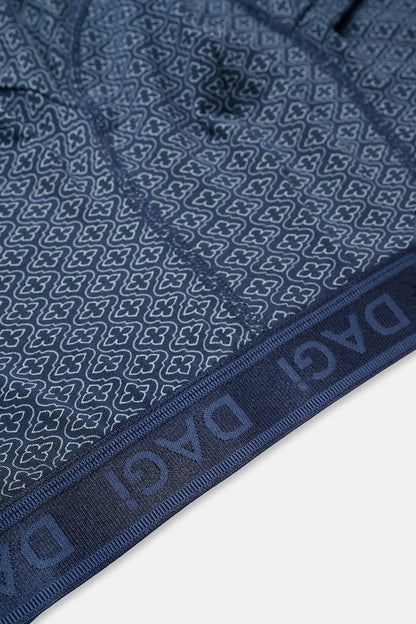 Lacivert Desenli Micro Modal Boxer