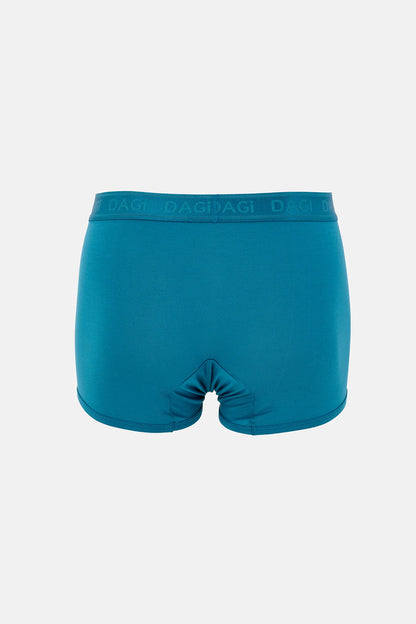 Mavi Düz Micro Modal Boxer