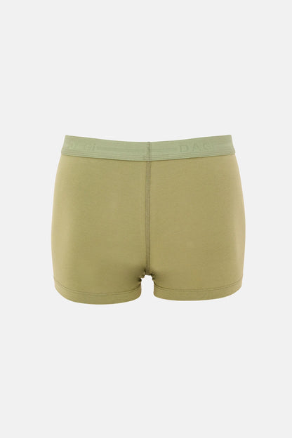 Haki-yeşil 5210 2'li Desenli Pamuk Boxer