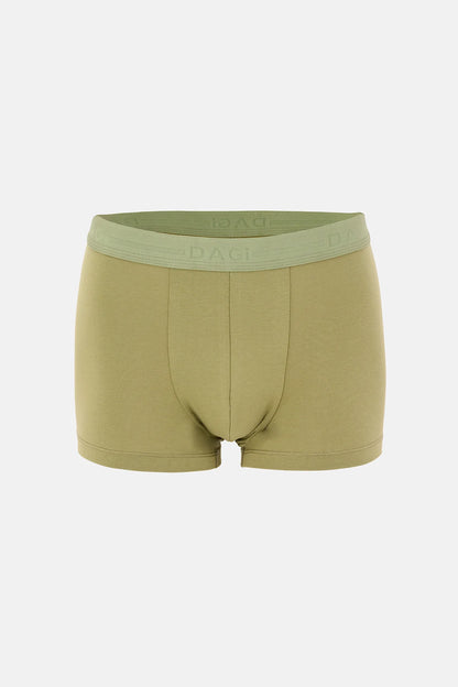 Haki-yeşil 5210 2'li Desenli Pamuk Boxer