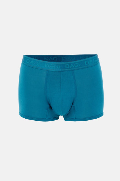 Lacivert-mavi Desenli Micro Modal Boxer